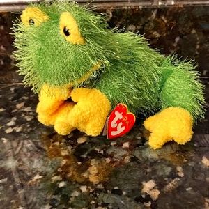 Vintage Beanie Baby Punkies Hopscotch frog